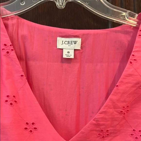 J. Crew Pink Ruffle Sleeve Dress - Picture 2 of 4